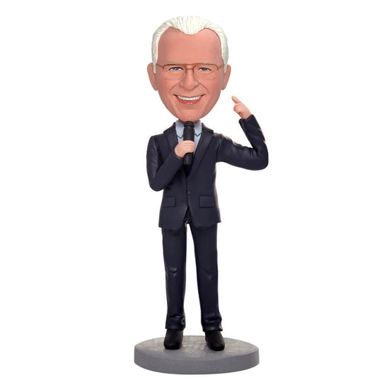 Custom Male Lecturer Bobbleheads With Engraved Text