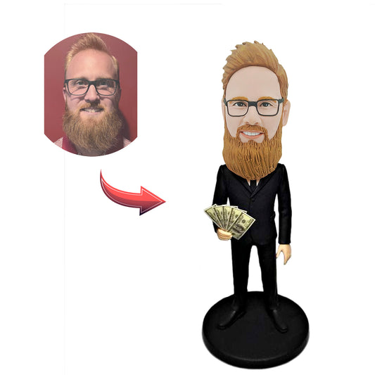 Pat Your Ass Custom Bobblehead With Engraved Text - Stylish Bobblehead doll custom gift shop